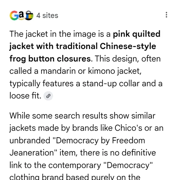 Vintage!! Womens Mandarin Jacket Made In The USA - Picture 10 of 15